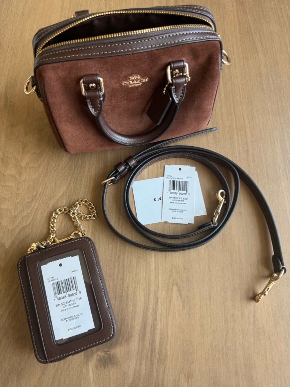 Coach Rowan Mini Suede Purse - Picture 3 of 3